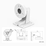 Staffa di montaggio per telecamera di sicurezza, in metallo resistente, installazione a parete o soffitto, per telecamere turret, dome e bullet, compatibile con telecamere di sicurezza standard