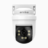 APT500 - Telecamera a cupola CCTV cablata 5MP, panoramica a 350° e inclinazione a 90°, visione notturna IR da 100 m, resistente alle intemperie IP65