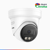 NightChroma<sup>TM</sup> NC800 – Telecamera di Sicurezza PoE IP Acme 4K UHD Visione Notturna Full Color con Straordinaria Apertura f/1.0, Compatibile con Alexa