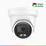 NightChroma<sup>TM</sup> NC800 – Telecamera di Sicurezza PoE IP Acme 4K UHD Visione Notturna Full Color con Straordinaria Apertura f/1.0, Compatibile con Alexa