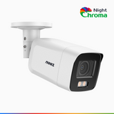NightChroma<sup>TM</sup> NC800 – Telecamera di Sicurezza PoE IP Acme 4K UHD Visione Notturna Full Color con Straordinaria Apertura f/1.0, Compatibile con Alexa
