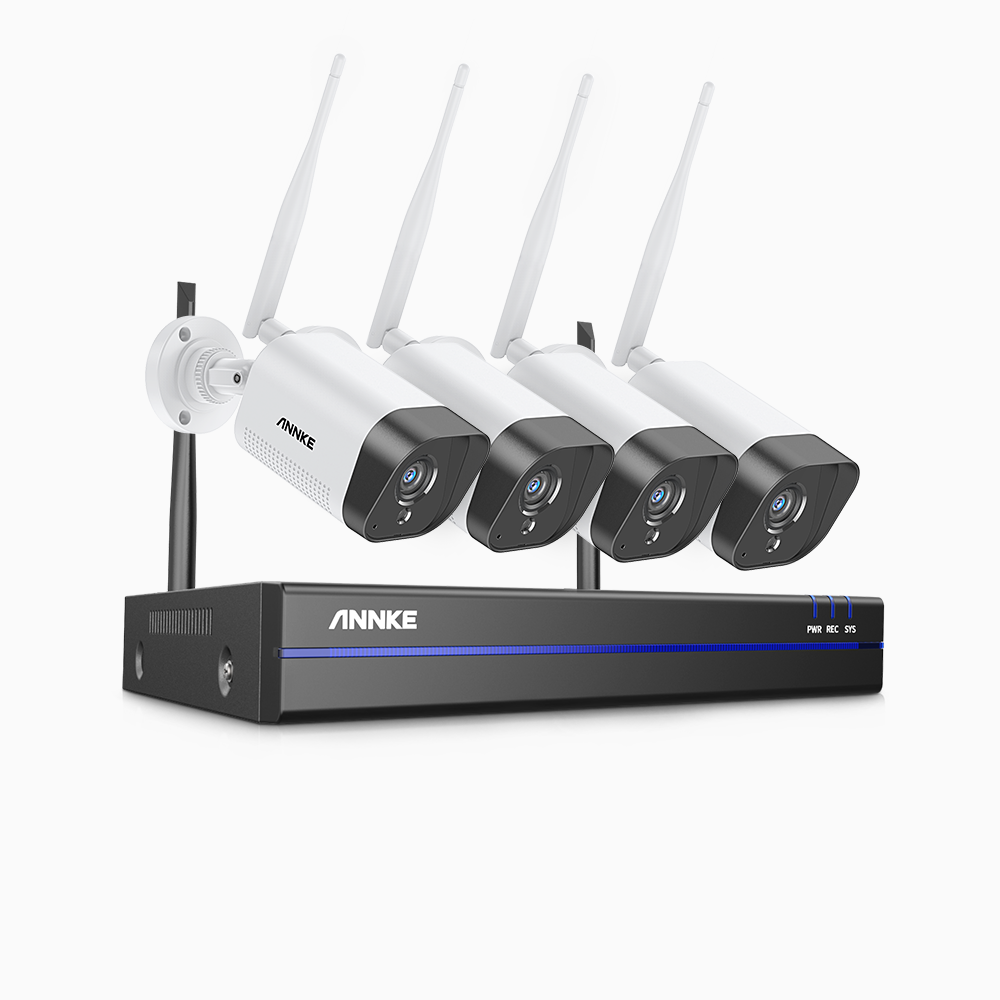 Kit Sorveglianza Casa 4 Telecamere 3 Mpx + NVR Wi-Fi Con Audio E Allarme - Tancredi Srl (Tenda K4W-3TC)