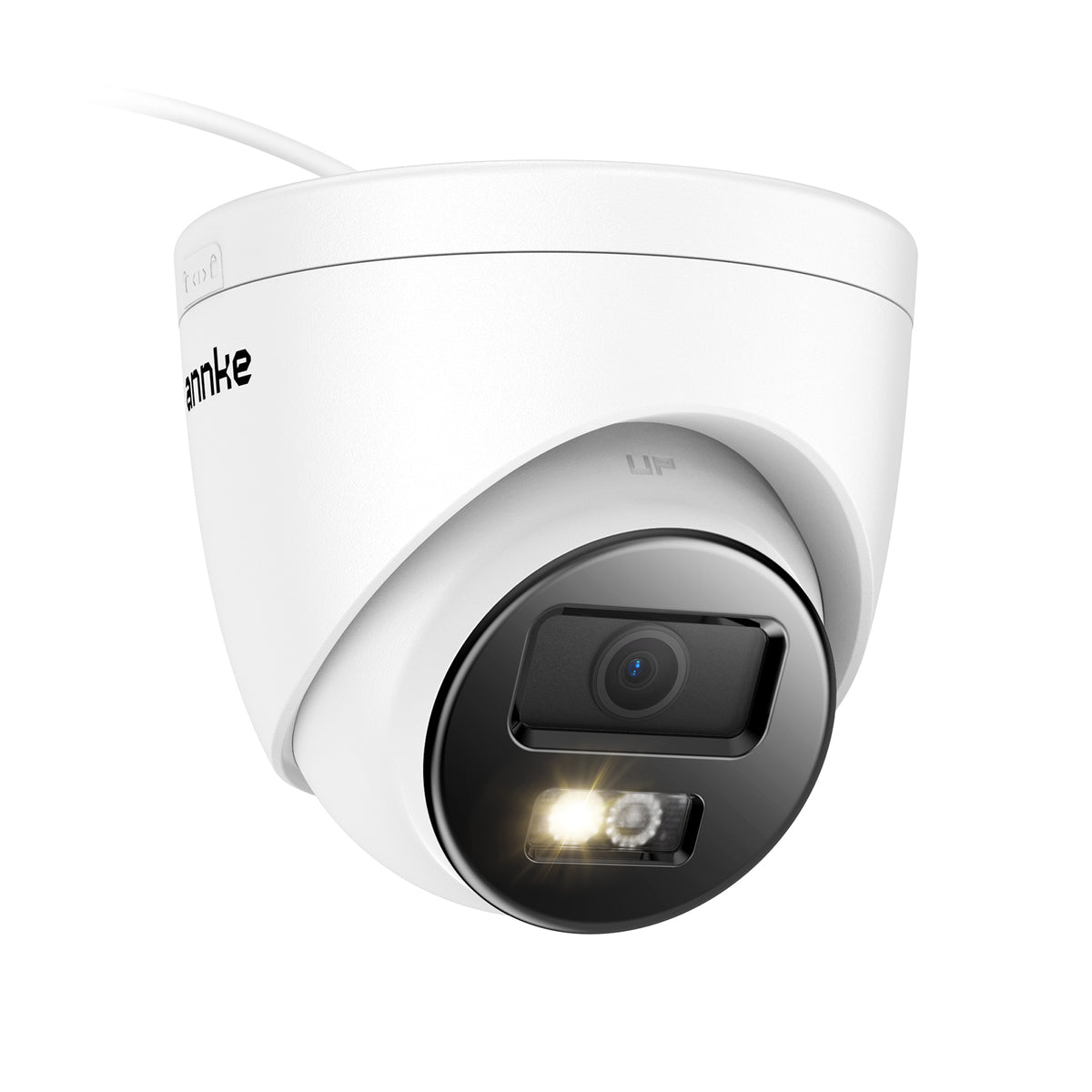 ANNKE Telecamera PoE 4K 8MP da Esterno Dome Sorveglianza IP | IK10 Antivandalo, Rilevamento AI persone/veicoli, Visione Notturna a Colori, IP67, H.265+, Audio, TF 512GB