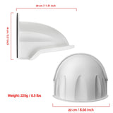 Confezione da 4 Coperture Universali Parasole e Parapioggia per Telecamera da Esterno Dome/Bullet SANNCE/ANNKE/Hikvision/Nest/Ring/Arlo – Bianco
