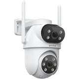 ANNKE 4MP (2MP+2MP) Telecamera WiFi Esterno con Doppia Lente, 360° Telecamera, Visione Notturna a Colori, Rilevamento Movimento, Audio Bidirezionale, Registrazione 24/7, 2,4/5 GHz WiFi, IP66