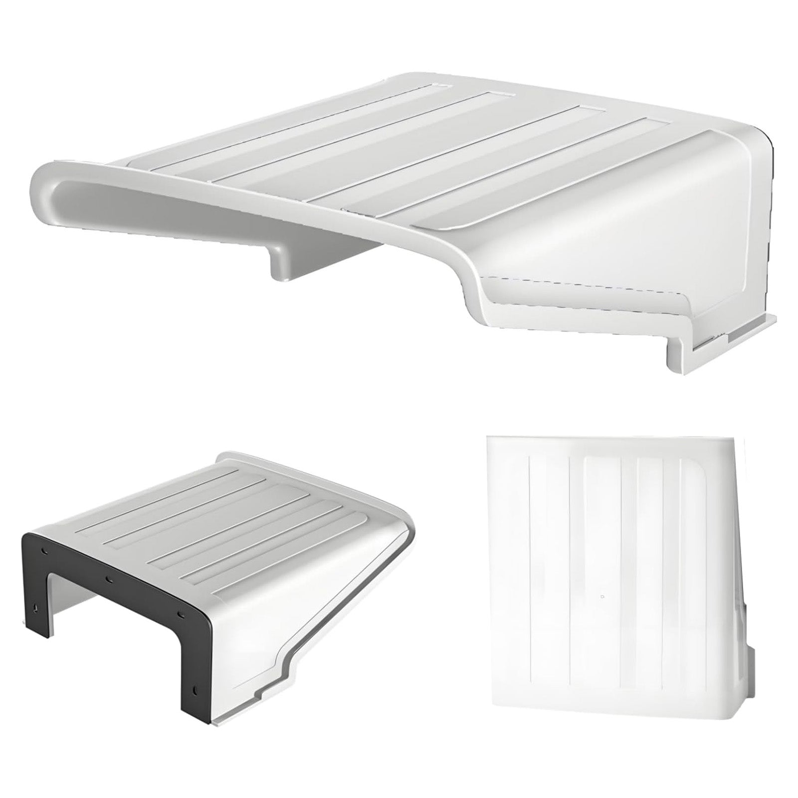 Confezione da 4 Coperture Universali Parasole e Parapioggia per Telecamera da Esterno Dome/Bullet SANNCE/ANNKE/Hikvision/Nest/Ring/Arlo – Bianco