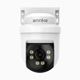 APT500 - Telecamera a cupola CCTV cablata 5MP, panoramica a 350° e inclinazione a 90°, visione notturna IR da 100 m, resistente alle intemperie IP65
