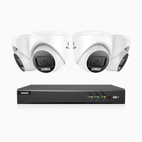 ADLK800 - 4K 8 Channel 4 Dual Light Wired CCTV Security System, Color & IR Night Vision, 3840x2160@20fps, f/1.6 Super Aperture, 4-in-1 Output Signal, IP67