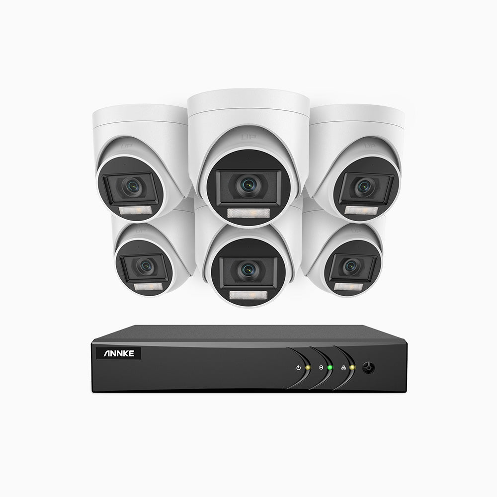 ANNKE 4 x 3K (2960 x 1665), telecamera aggiuntiva TVI cablata con microfono incorporato, visione notturna intelligente con doppia luce, obiettivo da ANNKE 4 x 3K (2960 x 1665), telecamera aggiuntiva TVI cablata con microfono incorporato, visione notturna intelligente con doppia luce, obiettivo da