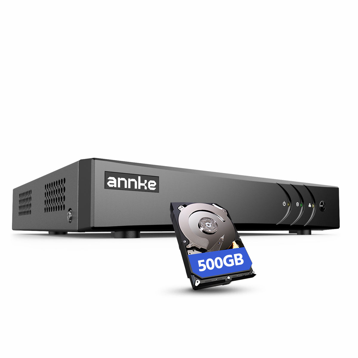 ANNKE 5MP Lite 5in1 DVR 8 Canali,Rilevamento di Persone/Veicoli, 500GB HDD, 8CH CCTV DVR Registratore Videosorveglianza Supporta 8 Telecamere