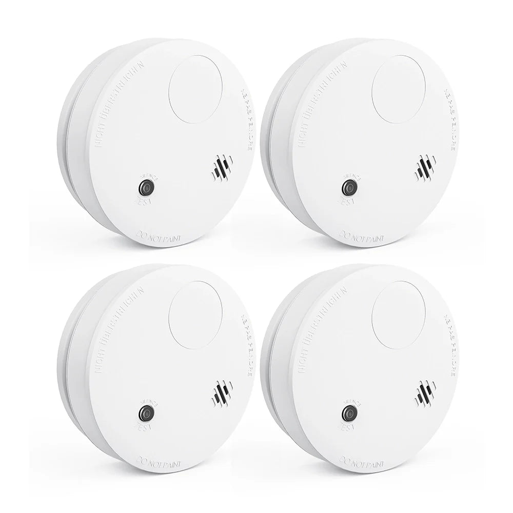 ANNKE Rilevatore di fumo wireless, sensore fotoelettrico, potente allarme da 85 dB, connessione RF crittografata AES-128, autonomia fino a 10 anni, monitoraggio tramite APP con hub di allarme