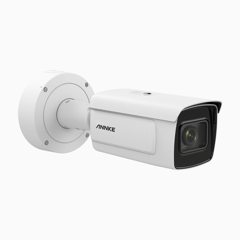 I41JC - 2MP ANPR IR Varifocal Bullet Network Camera, License Plate Recognition, BSI Sensor, Color Night Vision, 8-32 mm Motorized Lens, IK10 Vandal-Resistant, Built-in Mic