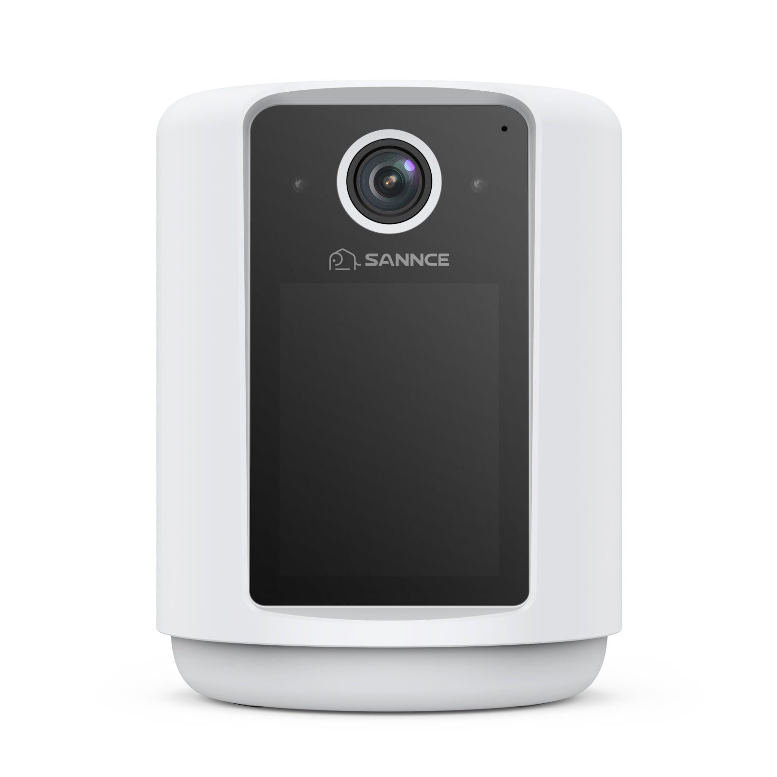 2K Battery Powered Wire-Free IP Camera with 2.4 inch Screen, Soft Night Light, One Click Call, Two-Way Audio WiFi Baby Monitor for Home Security Dog/Cat/Puppy, Night Vision, AI Motion Detection