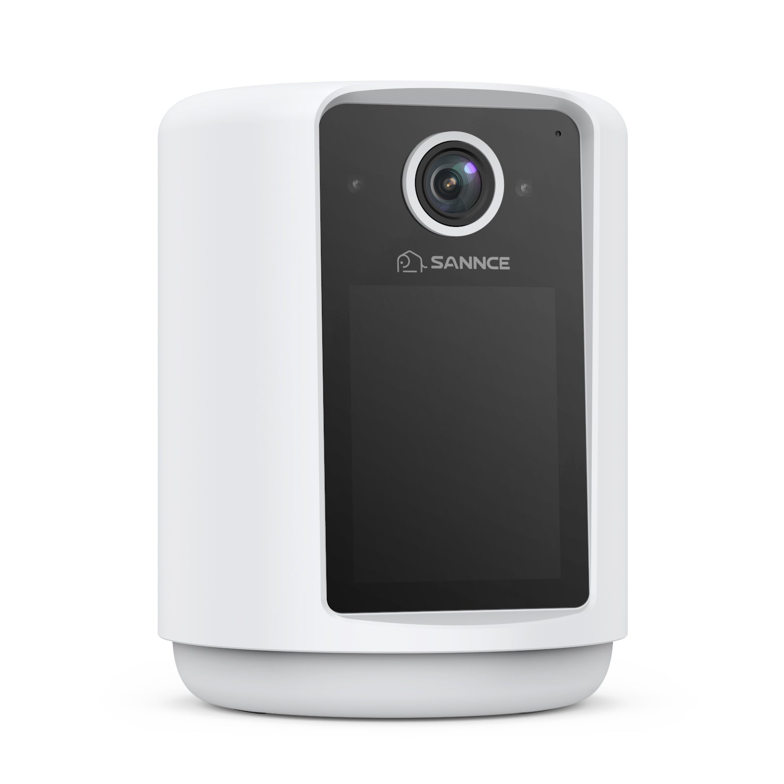2K Battery Powered Wire-Free IP Camera with 2.4 inch Screen, Soft Night Light, One Click Call, Two-Way Audio WiFi Baby Monitor for Home Security Dog/Cat/Puppy, Night Vision, AI Motion Detection