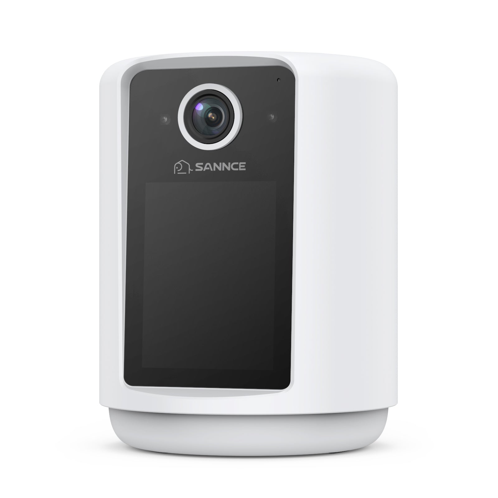 2K Battery Powered Wire-Free IP Camera with 2.4 inch Screen, Soft Night Light, One Click Call, Two-Way Audio WiFi Baby Monitor for Home Security Dog/Cat/Puppy, Night Vision, AI Motion Detection