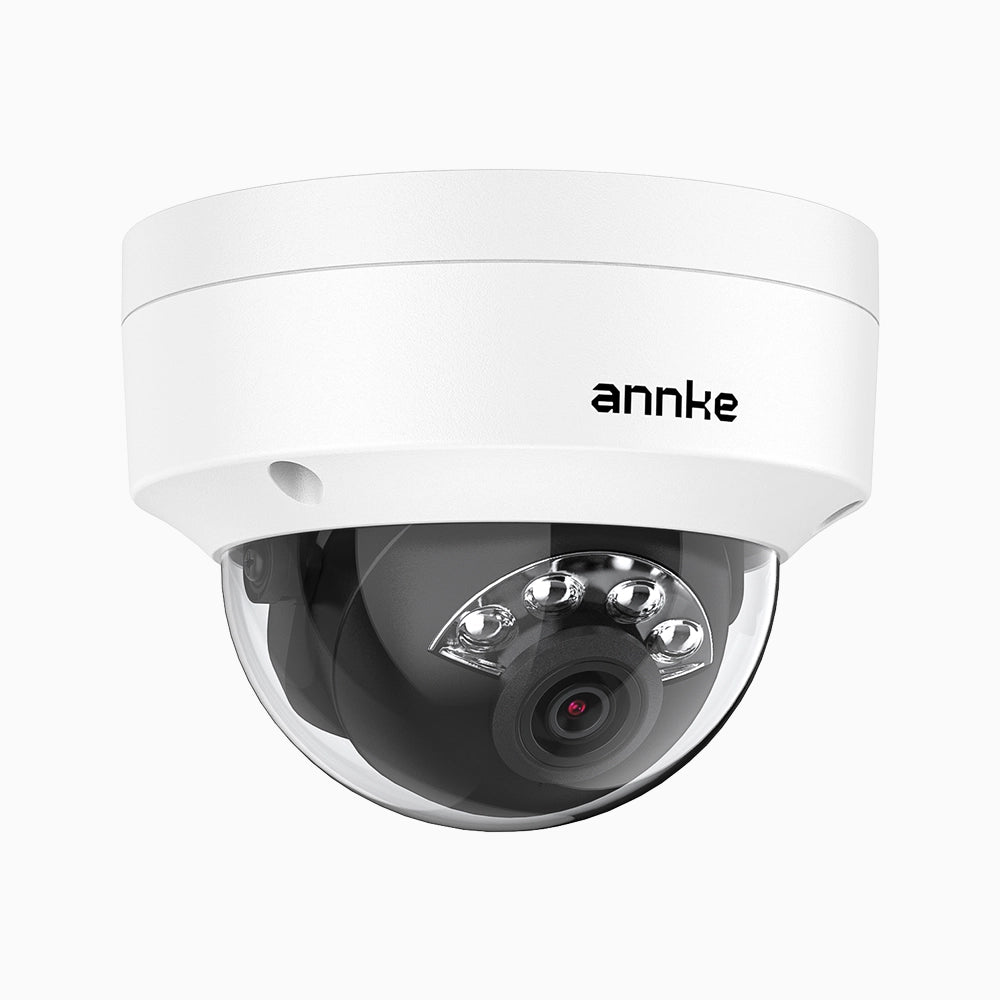 C500D - Telecamera IP antivandalo PoE esterno 3K, visione notturna a colori e IR, 3072 × 1728 a 20 fps, rilevamento intelligente di persone e veicoli, microfono integrato, IP67