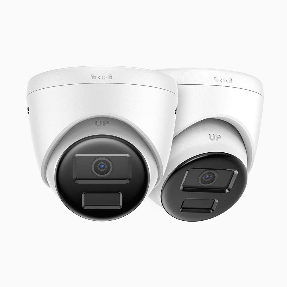 C300 - Kit 2 Telecamere IP PoE da Esterno 3MP 2K, Visione Notturna EXIR 2.0, Rilevamento Movimento, H.265+, Impermeabile IP67
