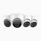 C300 - Kit 4 Telecamere IP PoE da Esterno 3MP 2K, Visione Notturna EXIR 2.0, Rilevamento Movimento, H.265+, Impermeabile IP67