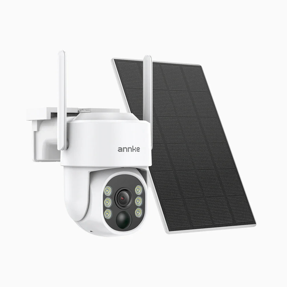WB400 - Telecamera di sicurezza wireless 4MP per esterni con batteria, WiFi dual-band 2,4/5,8 GHz Pro, rilevamento umano AI, audio bidirezionale, alimentata a batteria e con energia solare, rotazione 270° e inclinazione 90°, compatibile con Alexa