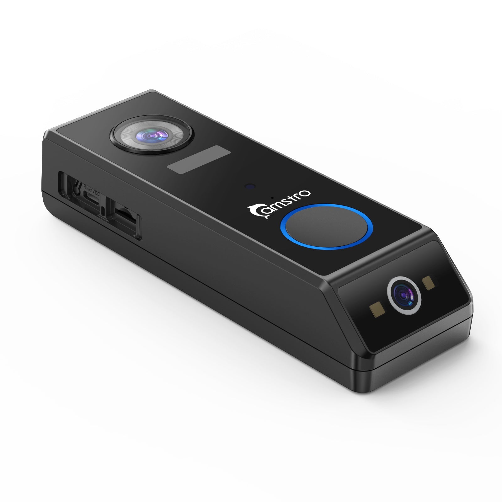 Camstro 2K+1080P Smart Video Doorbell, Two-Way Audio, Customised Human Detection, Day Night Vision, 5200mAh Rechargeable Battery, Support TF Card & Cloud Storage, Work with Alexa and Google Assistant