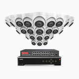 H800 - Sistema di telecamere di sicurezza PoE Ultra HD da 8 MPX 4K a 24 canali