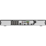 ANP800 - 4K 8 Channel H.265+ PoE NVR, Max 160 Mbps Outgoing Bandwidth, 2CH 4K Decoding Capability, Supports IPC with Human & Vehicle, Perimeter Detection, Dual Hard Drive Bays