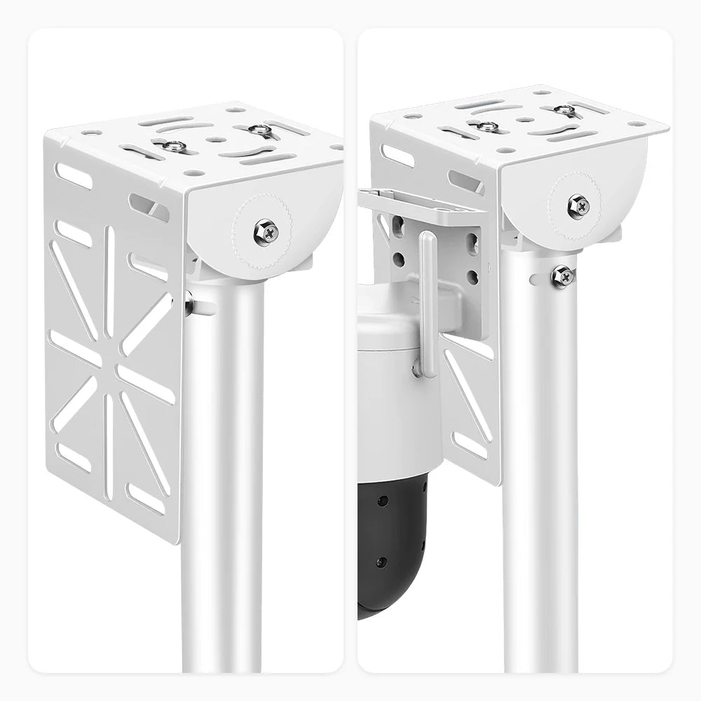 Staffa di montaggio per telecamera di sicurezza, in metallo resistente, installazione a parete o soffitto, per telecamere turret, dome e bullet, compatibile con telecamere di sicurezza standard