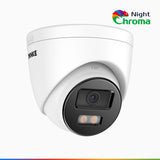 NightChroma<sup>TM</sup> NC500 – Telecamera di Sicurezza Acme Bullet PoE IP 3K Visione Notturna True Full Color (0.001 Lux), f/1.0 Super apertura, allineamento attivo, microfono integrato, slot scheda MicroSD