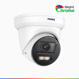 NightChroma<sup>TM</sup> NC800 – Telecamera di Sicurezza PoE IP Acme 4K UHD Visione Notturna Full Color con Straordinaria Apertura  f/1.0, Compatibile con Alexa